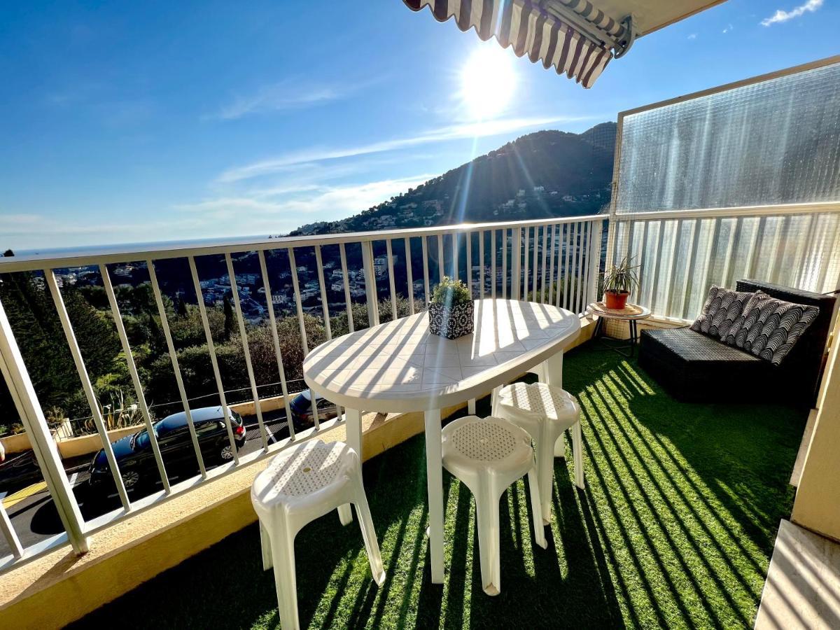 Charmant Studio Climatisé vue mer panoramique , Parking gratuit Menton Exterior foto
